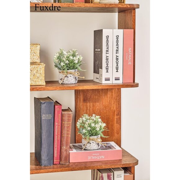 Fake Plants White Small with 2 Pack The Sunflower for Bathroom Shelf Decor - Picture 4 of 7